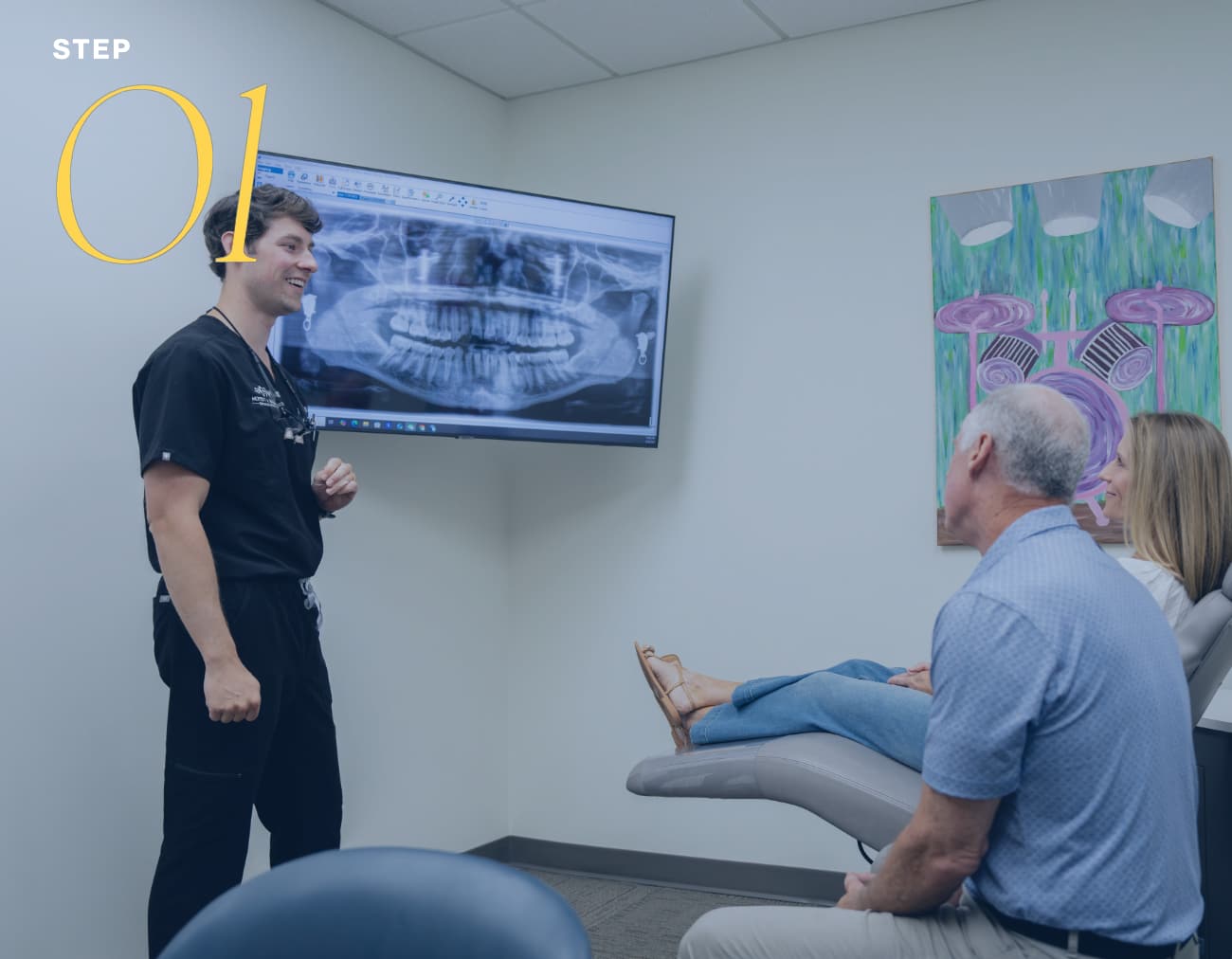 teen patient smiling during first visit
